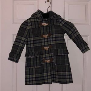MiniBoden Plaid coat
